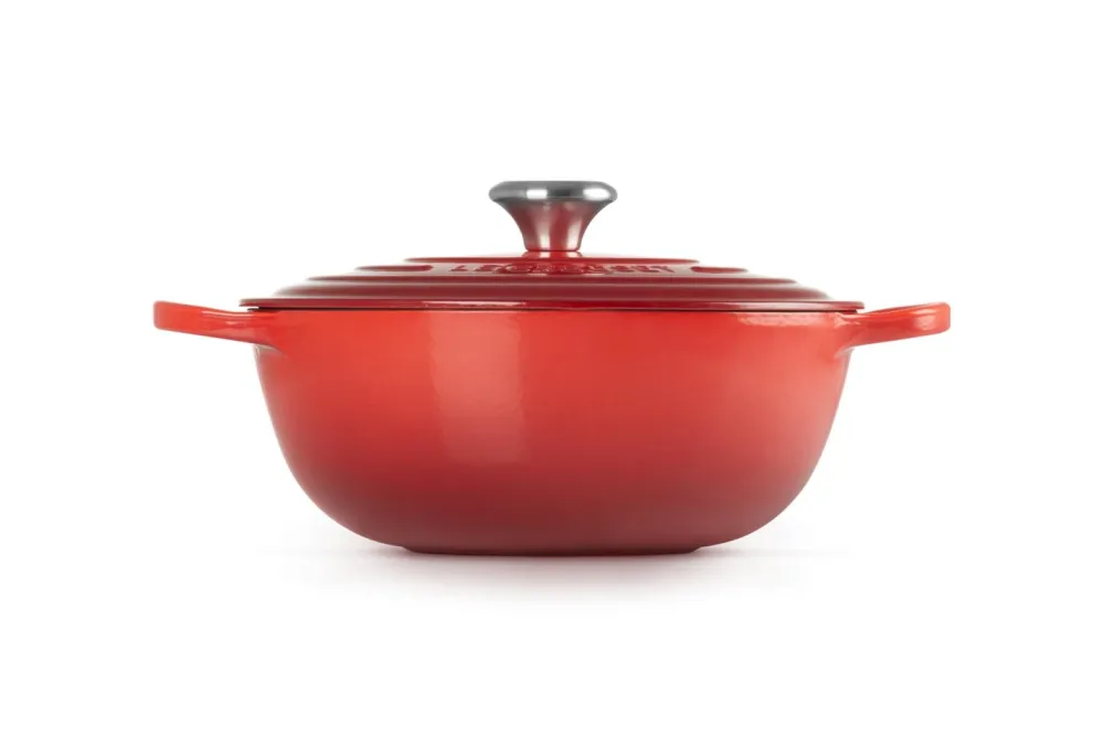 Le Creuset Braadpan Marmite Gietijzer Kersenrood New