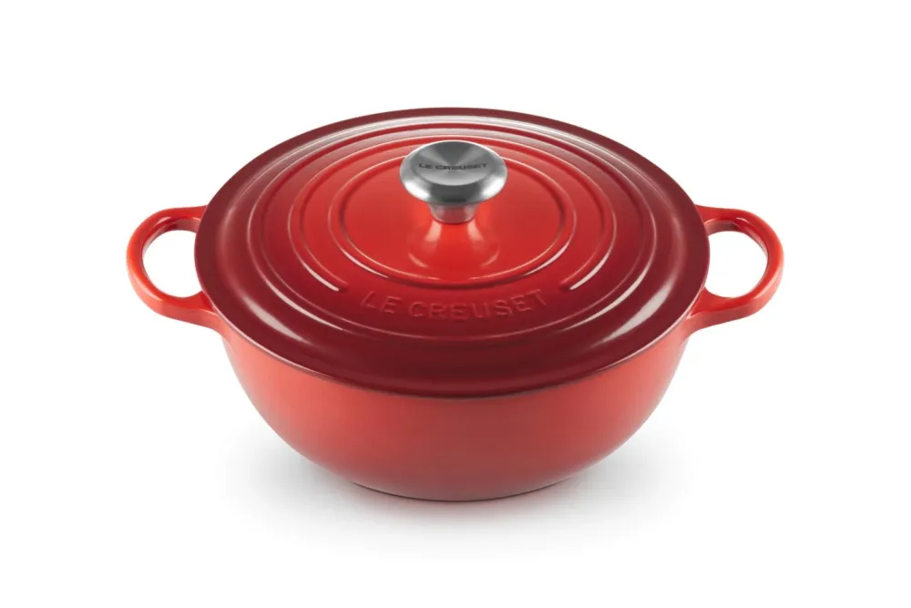 Le Creuset Braadpan Marmite Gietijzer Kersenrood New