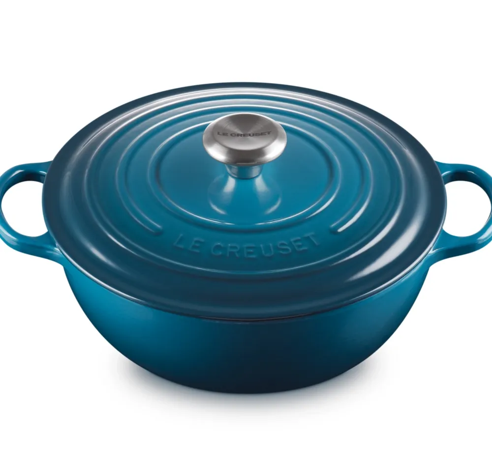Le Creuset Braadpan Marmite Gietijzer Deep Teal 26 cm Online