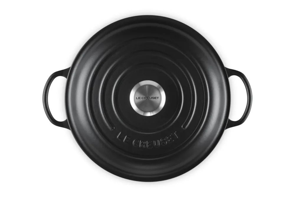 Le Creuset Braadpan Marmite Signature Gietijzer Rond Mat Zwart 26 cm Online