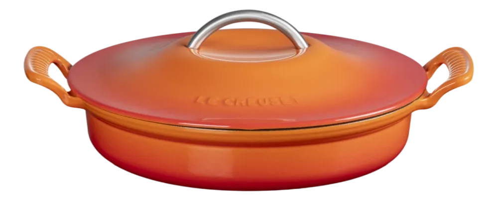 Le Creuset Braadpan Modern Heritage Campagnard Laag Oranjerood 28 cm Discount