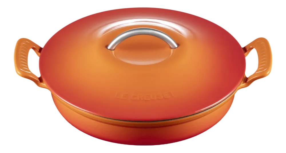 Le Creuset Braadpan Modern Heritage Campagnard Laag Oranjerood 28 cm Discount