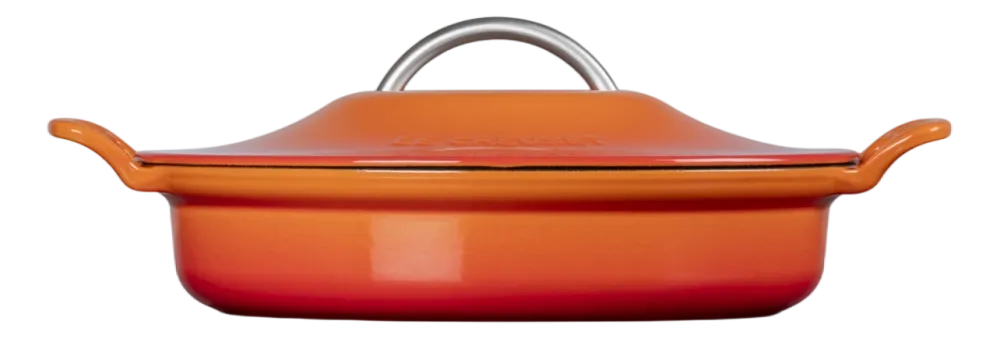 Le Creuset Braadpan Modern Heritage Campagnard Laag Oranjerood 28 cm Discount