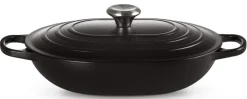 Le Creuset Braadpan Oblong Mat Zwart 31 cm Clearance