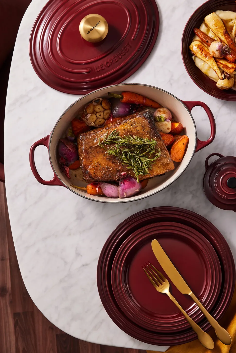 Braadpan Le Creuset Signature Ovaal Garnet 31 cm