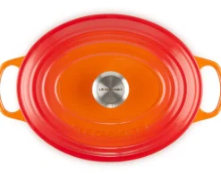 Le Creuset Braadpan Signature Ovaal Meringue 34 cm Hot