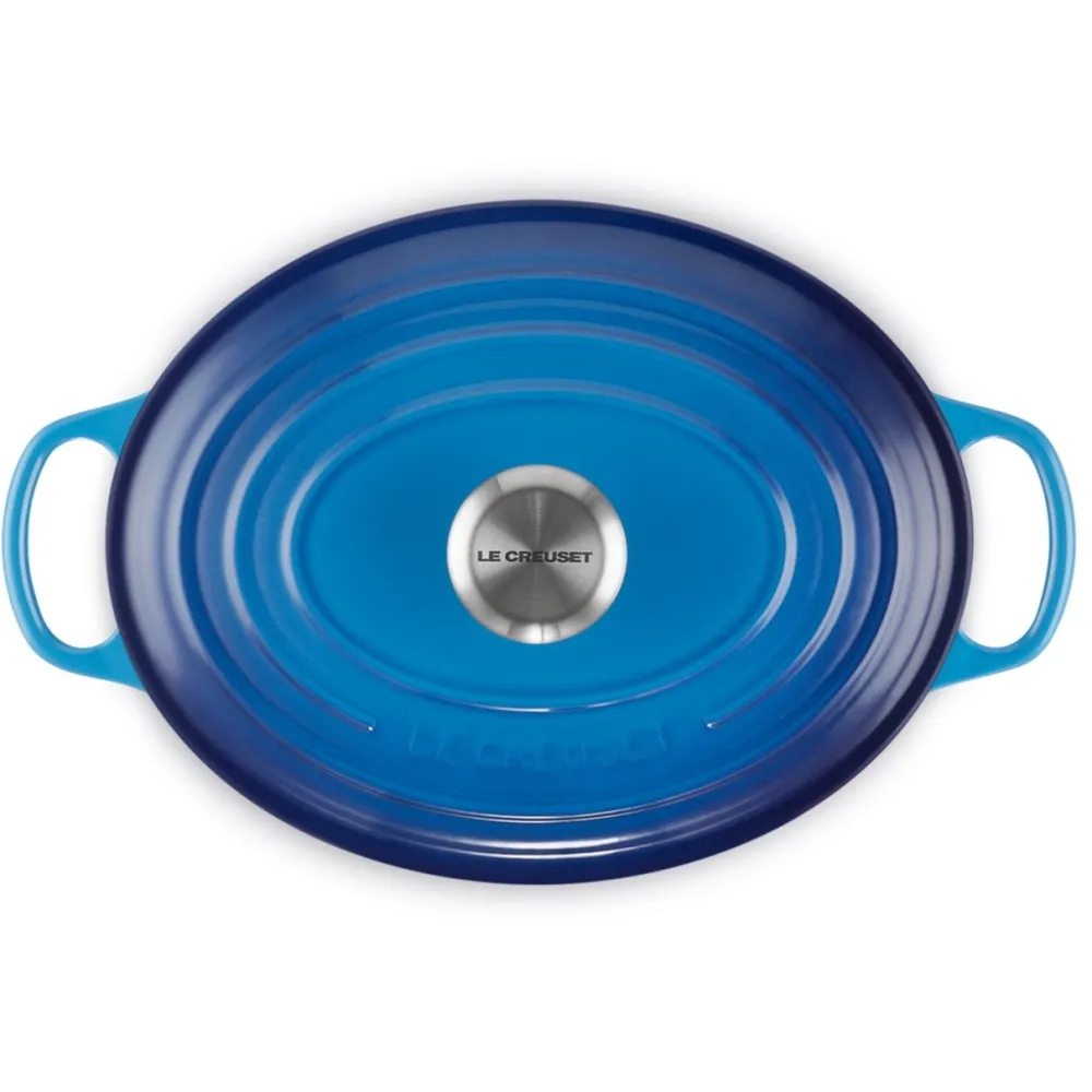 Le Creuset Braadpan Signature Ovaal Azure 27 cm Clearance