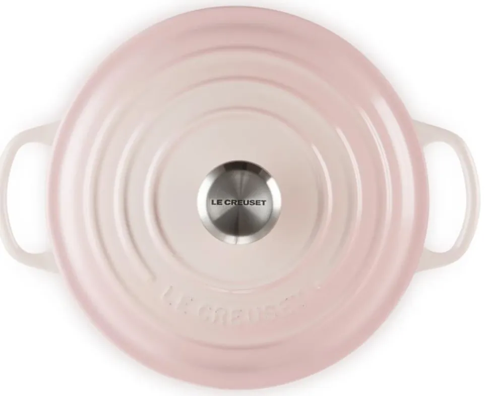 Braadpan Le Creuset Signature Rond Shell Pink 20 cm