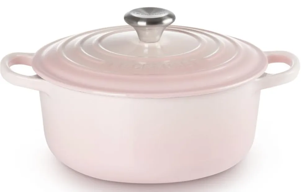 Braadpan Le Creuset Signature Rond Shell Pink 20 cm
