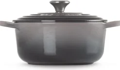 Le Creuset Braadpan Signature Rond Flint 24 cm Hot