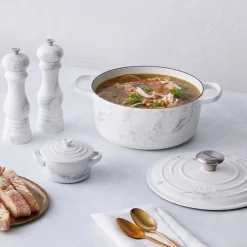 Le Creuset Braadpan Signature Rond Marble 24 cm