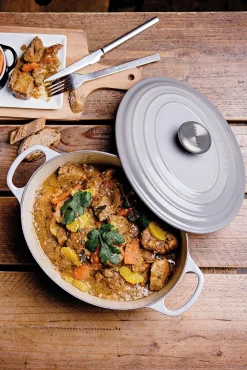 Le Creuset Braadpan Signature Ovaal Mist Grey 29 cm Best