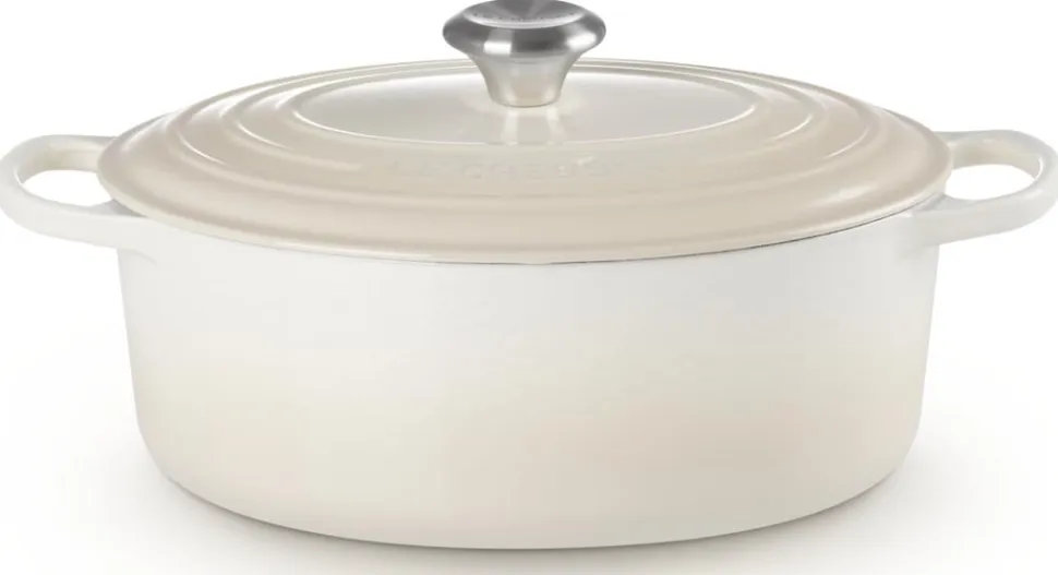 Braadpan Le Creuset Signature Ovaal Meringue 29 cm