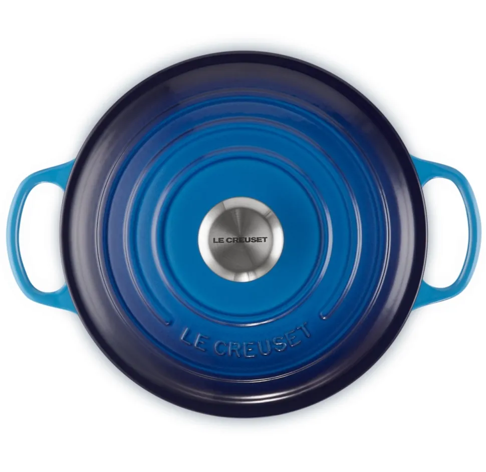 Le Creuset Braadpan Signature Rond Azure 34 cm Hot