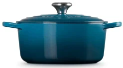 Braadpan Le Creuset Signature Rond Deep Teal 24 cm