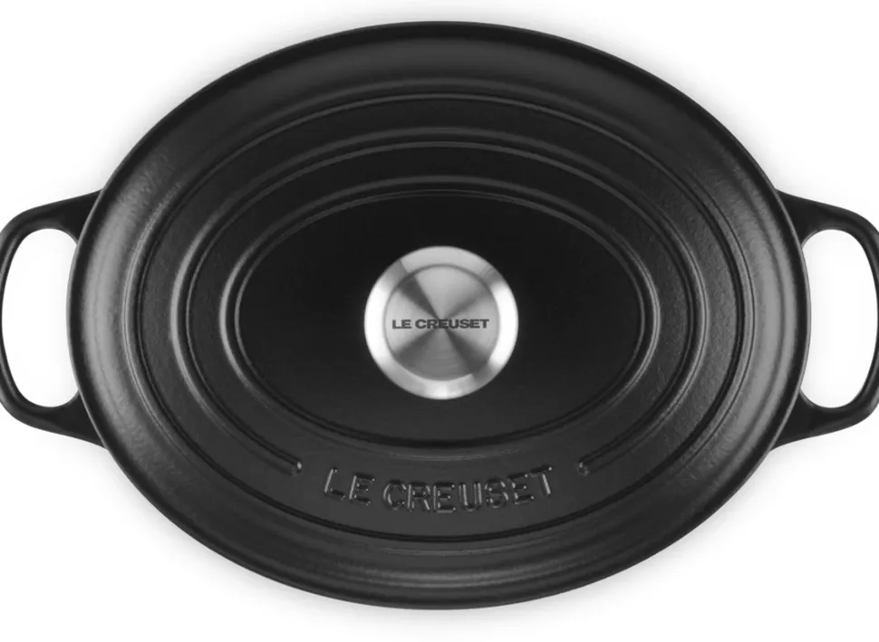 Braadpan Le Creuset Signature Ovaal Mat Zwart 27 cm