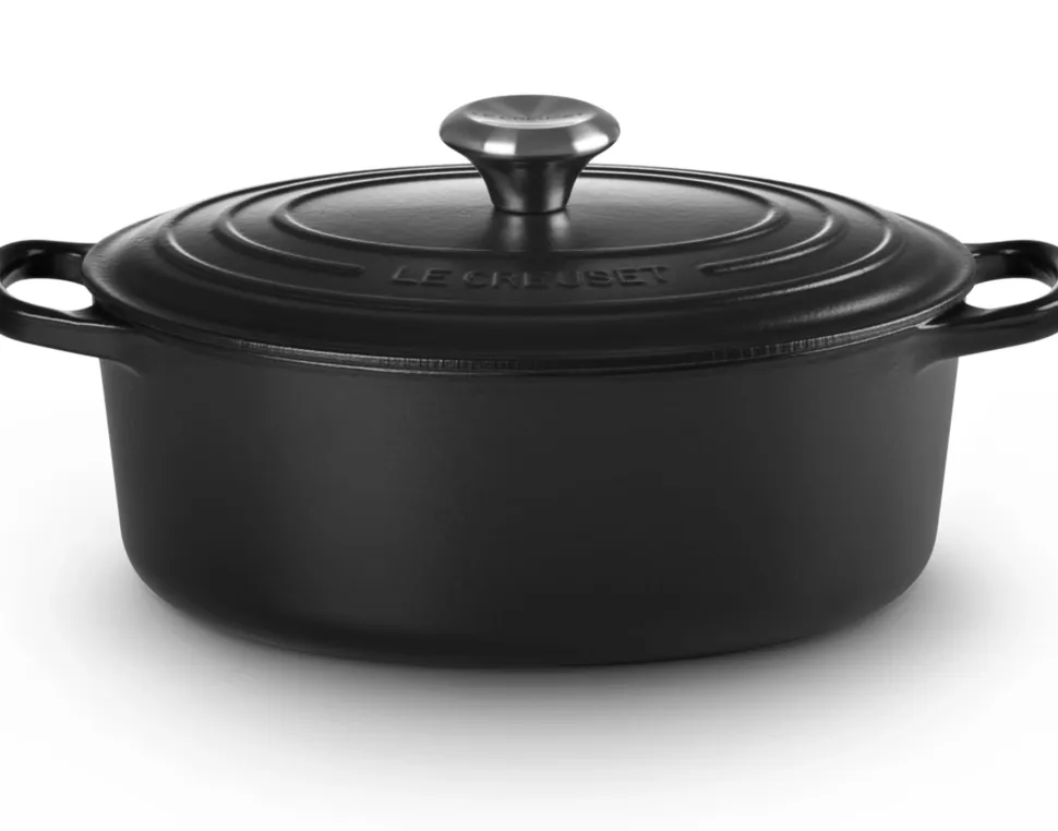 Braadpan Le Creuset Signature Ovaal Mat Zwart 27 cm