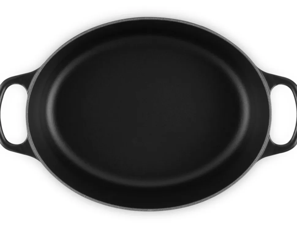 Braadpan Le Creuset Signature Ovaal Mat Zwart 27 cm