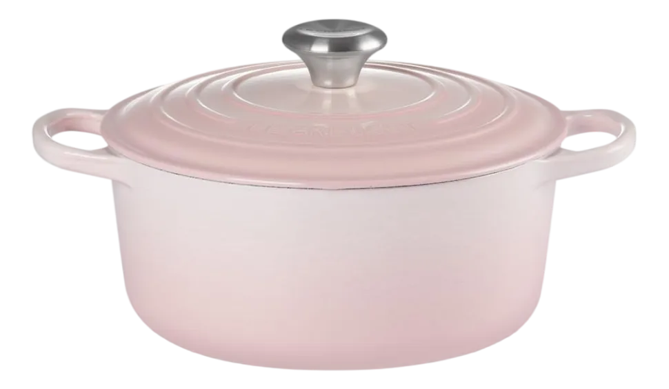 Braadpan Le Creuset Signature Rond Shell Pink 24 cm