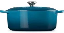 Le Creuset Braadpan Signature Ovaal Deep Teal 31 cm