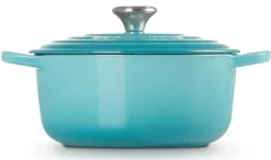 Le Creuset Braadpan Signature Rond Caribbean Blue