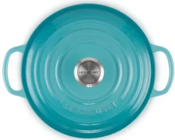 Le Creuset Braadpan Signature Rond Caribbean Blue