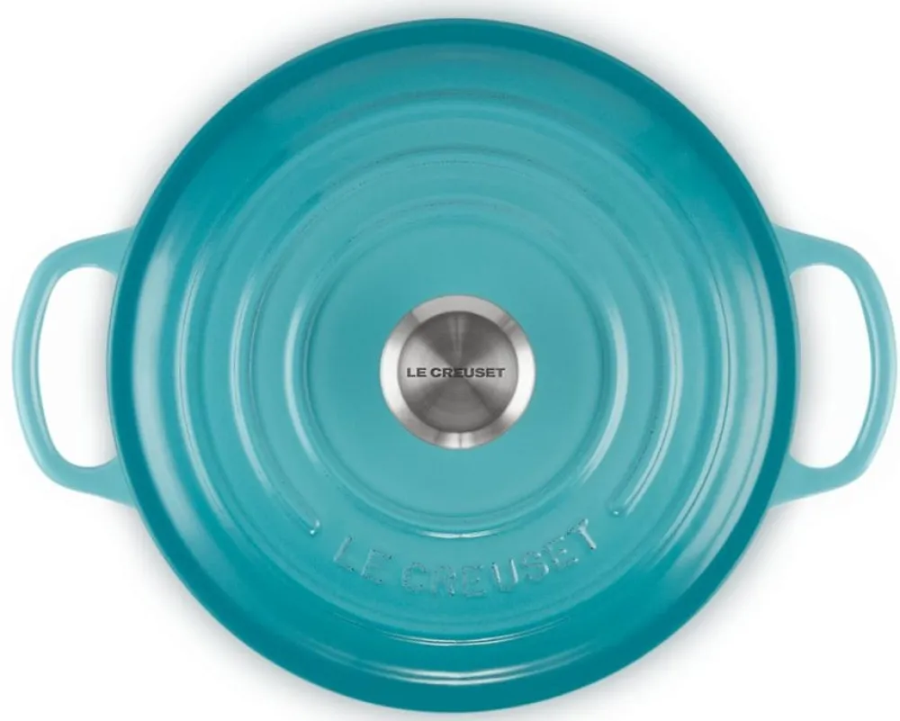 Le Creuset Braadpan Signature Rond Caribbean Blue
