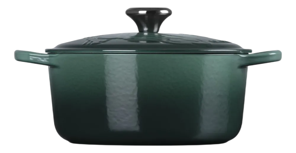 Le Creuset Braadpan Wicked Collection Elphaba Signature Rond Midnight Green 24 cm