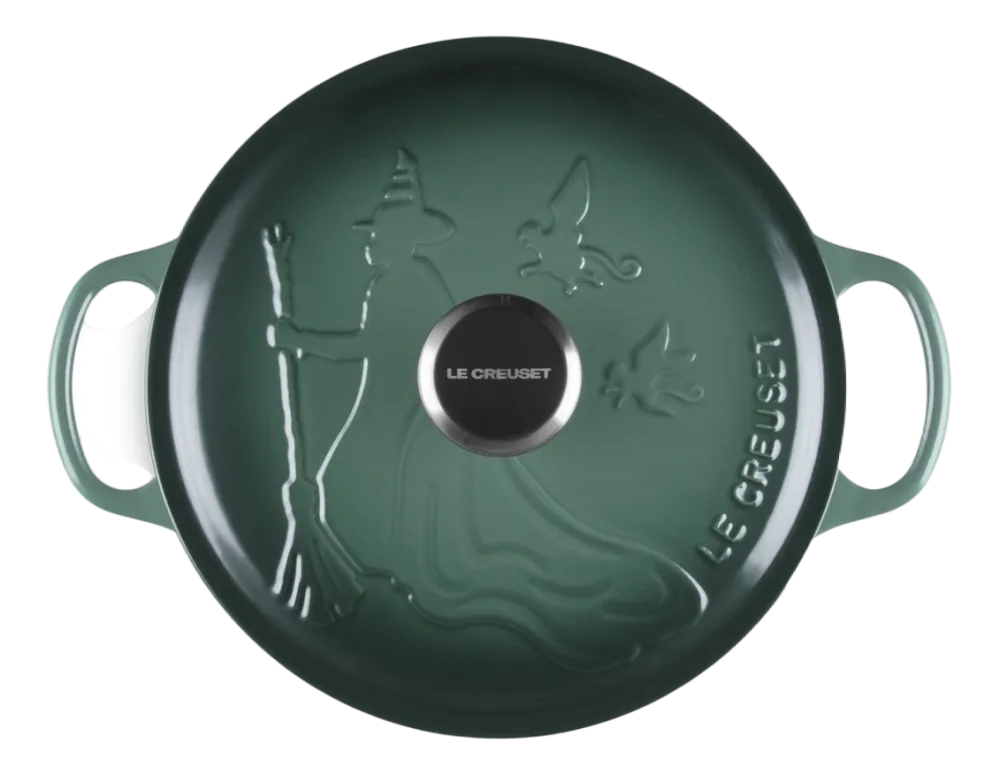Le Creuset Braadpan Wicked Collection Elphaba Signature Rond Midnight Green 24 cm