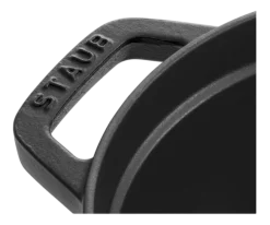 Braadpan Staub Cocotte Laag Rond Zwart 28 cm