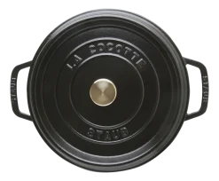 Staub Braadpan Cocotte Laag Rond Zwart Best
