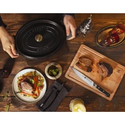 Braadpan Staub Cocotte Ovaal Zwart 33 cm
