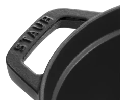 Braadpan Staub Cocotte Ovaal Zwart 33 cm