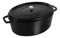 Braadpan Staub Cocotte Ovaal Zwart 41 cm