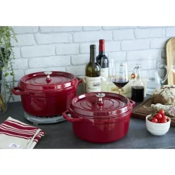 Braadpan Staub Cocotte Rond Bordeaux 26 cm
