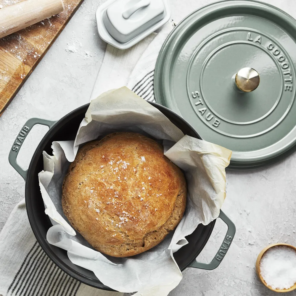 Staub Braadpan Cocotte Rond Eucalyptus Sale