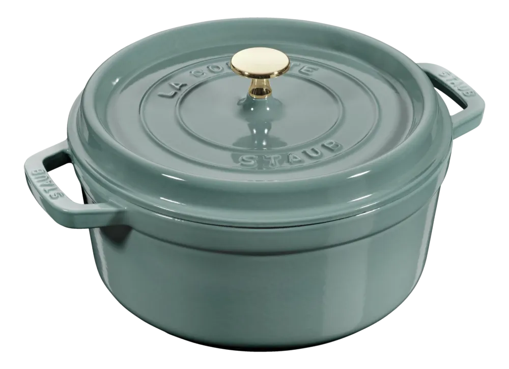 Staub Braadpan Cocotte Rond Eucalyptus Sale