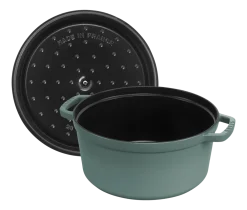 Staub Braadpan Cocotte Rond Eucalyptus Sale