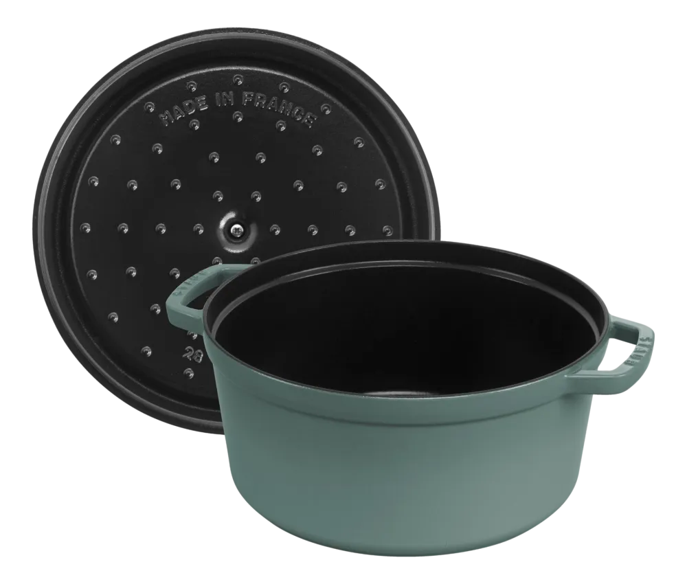 Staub Braadpan Cocotte Rond Eucalyptus Sale