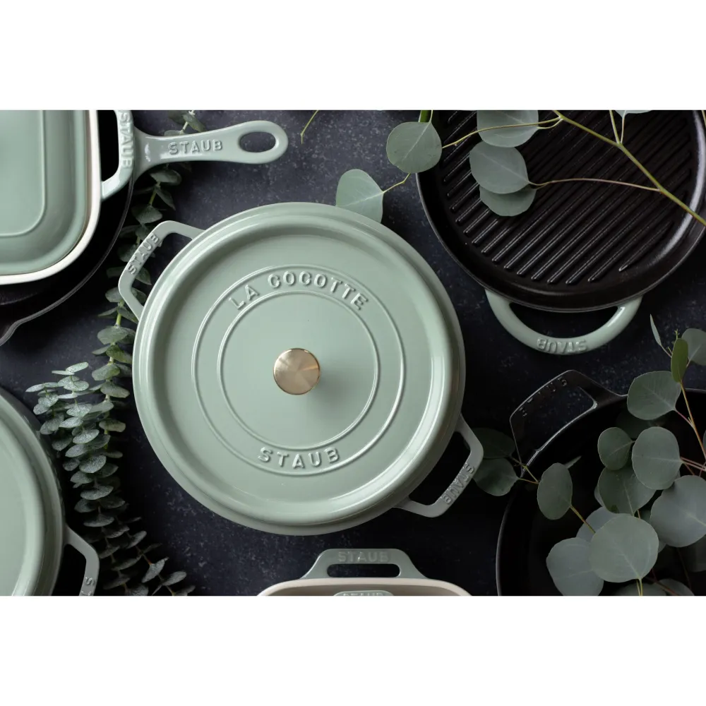 Staub Braadpan Cocotte Rond Eucalyptus Sale