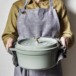Staub Braadpan Cocotte Rond Eucalyptus Clearance