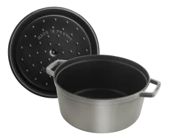 Braadpan Staub Cocotte Rond Grafietgrijs 24 cm