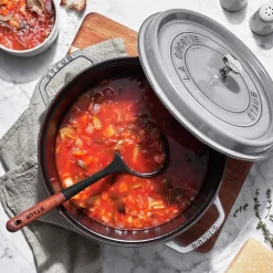 Braadpan Staub Cocotte Rond Grafietgrijs 24 cm