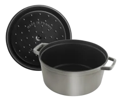 Braadpan Staub Cocotte Rond Grafietgrijs 28 cm
