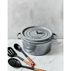 Braadpan Staub Cocotte Rond Grafietgrijs 28 cm