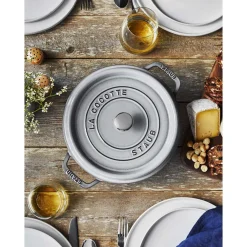 Staub Braadpan Cocotte Rond Grafietgrijs Clearance