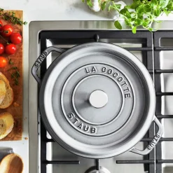 Staub Braadpan Cocotte Rond Grafietgrijs Clearance