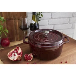Staub Braadpan Cocotte Rond Grenadine Best
