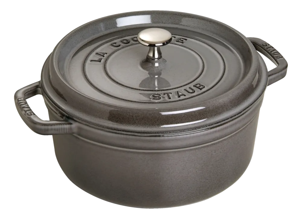 Staub Braadpan Cocotte Rond Grafietgrijs Clearance