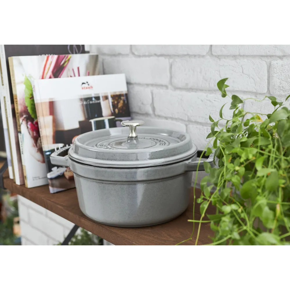 Staub Braadpan Cocotte Rond Grafietgrijs Clearance